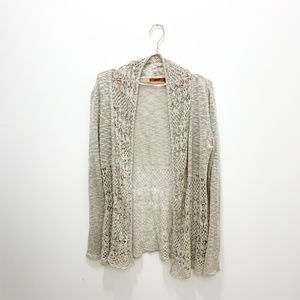 KNIT OATMEAL CARDIGAN